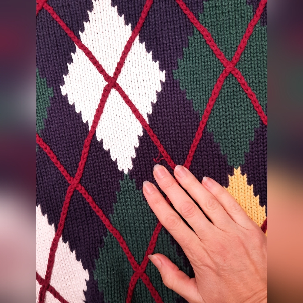 Vintage Embassy Row Chunky Knit Cotton Sweater - image 2